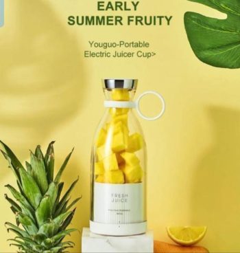 Mini Portable Blender – Electric USB Fruit Juicer 380ml random colour                                                                        Mixers 380 Ml (random Color))