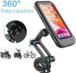 Waterproof magnetic biycycle mobile phone holder 360 rotation