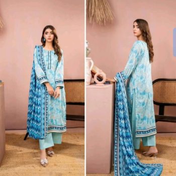 ZESH 3piece unstitched suit summer lawn collection