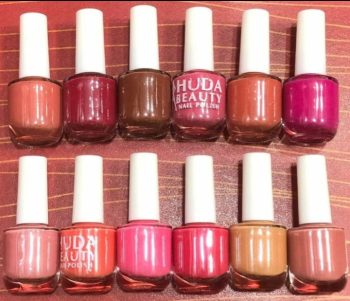 Huda nail polish Beauty Nude Nail Polish Set (6 Pcs Random Colors) With Freolish Remover – Smooth, Fade-resistant & Professional Manicure Kit (pack Of 2)